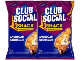 Kit Snack Club Social Barbecue 68g 2 Unidades