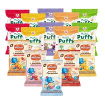 Kit Snack Infantil Lancheira Mini Puffs Nhami Mami E Mucilon Sabores Sortidos - 18 Unidades Kit Snack Infantil Lancheira Mini Puffs Nhami Mami E Mucilon Sabores Sortidos - 18 Unidades