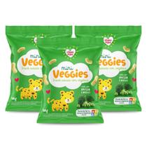 Kit Snack Infantil Sem Glúten Ervilha e Brócolis Mini Veggies Nhami Mami - 3 Unidades 18g Kit Snack Infantil Sem Glúten Ervilha e Brócolis Mini Veggies Nhami Mami - 3 Unidades 18g