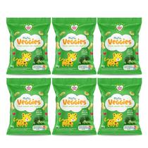 Kit Snack Infantil Sem Glúten Ervilha e Brócolis - Mini Veggies Nhami Mami 6 Unidades 18g