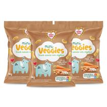Kit Snack Infantil Sem Glúten Feijão Arroz e Cenoura Mini Veggies Nhami Mami - 3 Unidades 18g Kit Snack Infantil Sem Glúten Feijão Arroz e Cenoura Mini Veggies Nhami Mami - 3 Unidades 18g