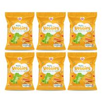 Kit Snack Infantil Sem Glúten Grão de Bico e Cenoura - Mini Veggies Nhami Mami 6 Unidades 18g