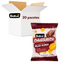 Kit Snacks de Milho BeLive Sabor Churrasco 35g (20 pacotes)