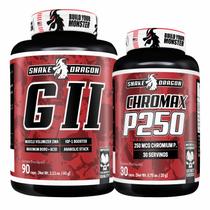 kit Snake Dragon GII 90 Cápsulas Chromax P250 30 Cápsulas Vitaminas e Minerais
