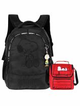 Kit Snoopy Mochila De Costas Notebook + Lancheira Térmica