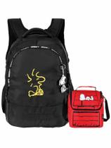 Kit Snoopy Mochila De Costas Notebook + Lancheira Térmica