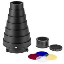 Kit Snoot Flashpoint para estroboscópios Bowens Mount