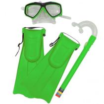 Kit Snorkel Com Mascara E Nadadeiras Infantil 29900 Belfix