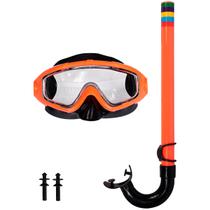 Kit Snorkel Máscara Inicante Caribe Ajustável Bordas Arredondadas Bel