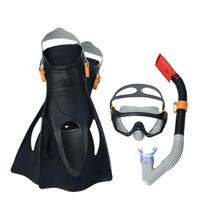 Kit snorkel + mascara + pes de pato spark wave preto