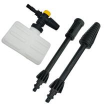 Kit Snow Foam com Bico Leque e Turbo Engate Compatível com Desobstruidora WAP WL1820 Ultra FW009454