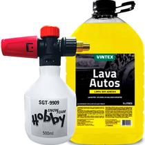 Kit Snow Foam Sigma Lavagem Automotiva Pequena + Shampoo Automotivo Para Lavar Carro Moto Caminhão Desengraxante Neutro - Sigma Vonixx