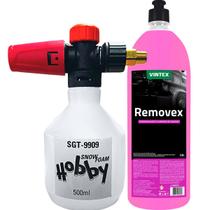 Kit Snow Foam Sigma Lavagem Automotiva Pequena + Shampoo Automotivo Para Lavar Carro Moto Caminhão Desengraxante Neutro - Sigma Vonixx