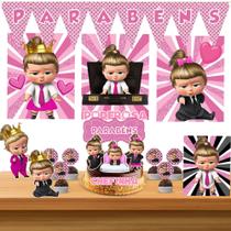 Kit só um bolinho decoração A Poderosa Chefinha Aniversário festa em casa banner, topo bolo Kit só um bolinho decoração A Poderosa Chefinha Aniversário festa em casa banner, topo bolo