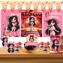 Kit só um bolinho decoração Ana Castela Cute Aniversário festa em casa banner, topo bolo - 35 Peças Kit só um bolinho decoração Ana Castela Cute Aniversário festa em casa banner, topo bolo - 35 Peças