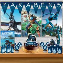 Kit só um bolinho decoração Avatar Filme Aniversário festa em casa, topo bolo - 50 Peças