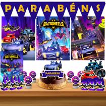Kit só um bolinho decoração Batwheels Aniversário festa em casa banner, topo bolo - 50 Peças Kit só um bolinho decoração Batwheels Aniversário festa em casa banner, topo bolo - 50 Peças