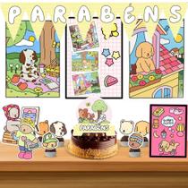 Kit só um bolinho decoração Bobbie Goods mode2 Aniversário festa em casa banner, topo bolo