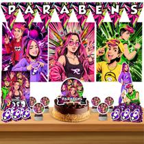 Kit só um bolinho decoração Dos Rosa Aniversário festa em casa banner, topo bolo - 50 Peças Kit só um bolinho decoração Dos Rosa Aniversário festa em casa banner, topo bolo - 50 Peças