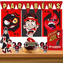 Kit só um bolinho decoração Enaldinho Aniversário festa em casa, topo bolo - 35 Peças Kit só um bolinho decoração Enaldinho Aniversário festa em casa, topo bolo - 35 Peças