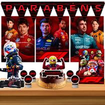 Kit só um bolinho decoração Formula 1 Aniversário festa em casa banner, topo bolo - 35 Peças