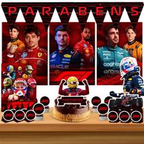 Kit só um bolinho decoração Formula 1 Aniversário festa em casa banner, topo bolo - 50 Peças Kit só um bolinho decoração Formula 1 Aniversário festa em casa banner, topo bolo - 50 Peças