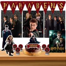 Kit só um bolinho decoração Harry Potter Aniversário festa em casa banner, topo bolo - 35 Peças Kit só um bolinho decoração Harry Potter Aniversário festa em casa banner, topo bolo - 35 Peças