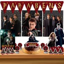 Kit só um bolinho decoração Harry Potter Aniversário festa em casa banner, topo bolo - 50 Peças Kit só um bolinho decoração Harry Potter Aniversário festa em casa banner, topo bolo - 50 Peças