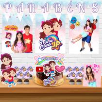 Kit só um bolinho decoração Maria clara e Jp Aniversário festa em casa banner, topo bolo