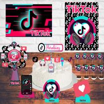 Kit só um bolinho TikTok festa em casa decoração juvenil Kit só um bolinho TikTok festa em casa decoração juvenil