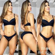 Kit só Zilook atacado com 4 conjunto de lingerie de luxo (Sutiã e calcinha). Pode escolher tamanho do P ao GG.