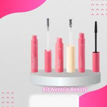 Kit Sobrancelha Natalia Beauty Ruby Rose Sérum Two Much, Cera Brow On Top e Gel Brow Boss