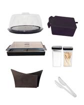 Kit sobre a mesa 6 peças preta