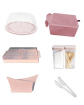 Kit sobre a mesa 6 peças rose micromax