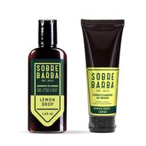 Kit SOBREBARBA Shampoo e Condicionador para Barba Lemon Drop
