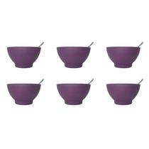 Kit Sobremesa Brinox Coza 12 Peças Roxo Purpura - 99388/4466 Kit Sobremesa Brinox Coza 12 Peças Roxo Purpura - 99388/4466