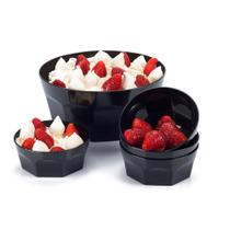 Kit Sobremesa Cumbuca e Tigelas 5 Peças Preto Moda Do chef Kit Sobremesa Cumbuca e Tigelas 5 Peças Preto Moda Do chef
