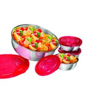 Kit Sobremesa De Aluminio Com Tampa Colorida 4 pçs