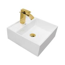 Kit Sobrepor: Cuba, Torneira e Válvula - Decoração Banheiro Kit Sobrepor: Cuba, Torneira e Válvula - Decoração Banheiro