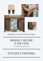 Kit Sobrepor - Ferragens de 160cm para Porta de Correr até 80cm