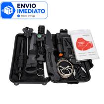 Kit Sobrevivência De Emergência 14 Em 1 Camping Pesca Trilha Canivete Lanterna Pederneira Kit Sobrevivência De Emergência 14 Em 1 Camping Pesca Trilha Canivete Lanterna Pederneira