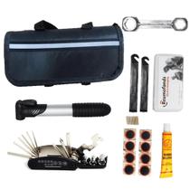 Kit socorro Ferramenta P/ Bike Chaves Remendo Bolsa bomba ar 12 Pecas chave de fenta reparo DY8309 Kit socorro Ferramenta P/ Bike Chaves Remendo Bolsa bomba ar 12 Pecas chave de fenta reparo DY8309