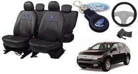 Kit Sofisticação Edge 2009-2012 + Capas, Volante e Chaveiro - Proteção Premium Kit Sofisticação Edge 2009-2012 + Capas, Volante e Chaveiro - Proteção Premium