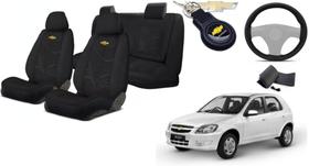 Kit Sofisticado Capas Tecido Celta 2000-2015 + Capa Volante + Chaveiro GM