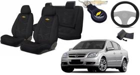 Kit Sofisticado Capas Tecido Vectra 2005 a 2011 + Capa Volante + Chaveiro GM Kit Sofisticado Capas Tecido Vectra 2005 a 2011 + Capa Volante + Chaveiro GM