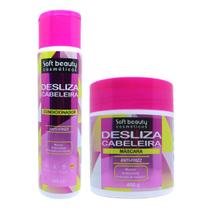 Kit Soft Beauty Desliza Cabeleira Condicionador + Máscara