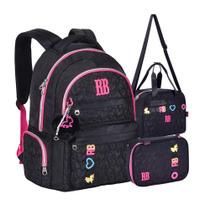 Kit Soft Matelassê Rebecca Bonbon Mochila de Costas + Lancheira + Estojo Escolar Juvenil Teen