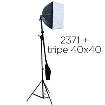 Kit Softbox 40X40 Cm Girafa Luz Contínua + Tripé 2M E27 - Atual Mix