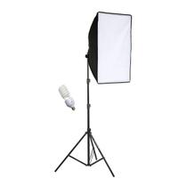 Kit Softbox 50x70 Iluminação para Estúdio 150w + Tripé 110v
