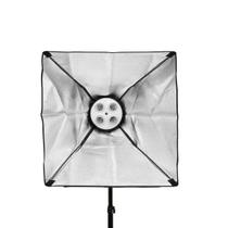 Kit Softbox 60x60 com Soquete Quadruplo e Tripé Greika